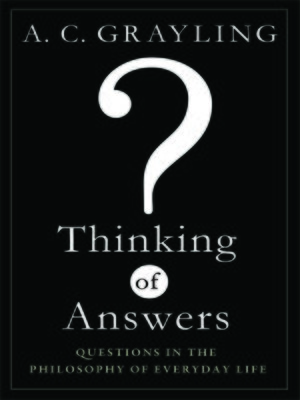 cover image of Thinking of Answers